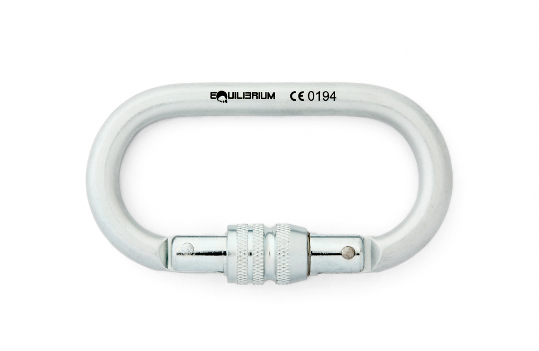 Steel carabiner Oval